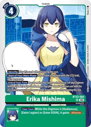 (084) Digimon TCG Hackers' Slumber Single: Erika Mishima (BT23-084) (V.2) Alternative Art