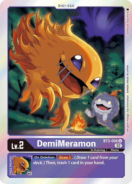 (BT3-006) Digimon TCG Resurgence Booster Single: DemiMeramon (BT3-006) Uncommon