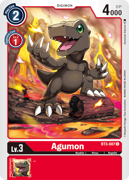 (BT3-007) Digimon TCG Release Special Booster v1.5 Single: Agumon (BT3-007) Common