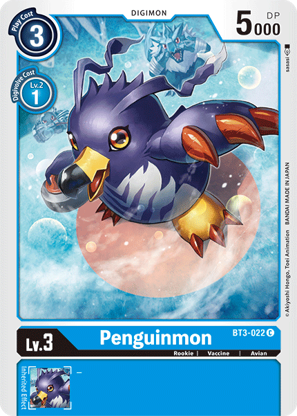 (BT3-022) Digimon TCG Release Special Booster v1.5 Single: Penguinmon (BT3-022) Common