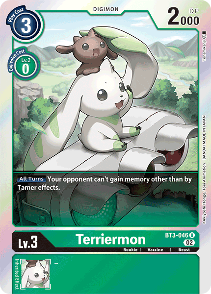 (BT3-046) Digimon TCG Resurgence Booster Single: Terriermon (BT3-046) Uncommon