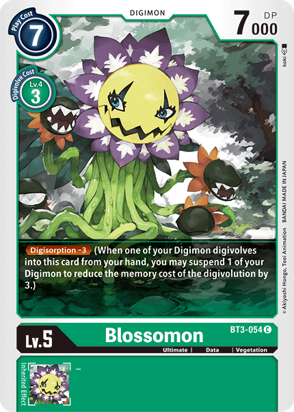 (BT3-054) Digimon TCG Release Special Booster v1.5 Single: Blossomon (BT3-054) Common