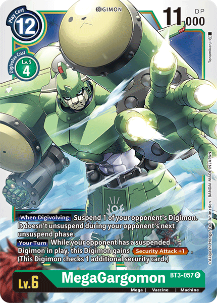 (BT3-057) Digimon TCG Release Special Booster v1.5 Single: MegaGargomon (BT3-057) Rare