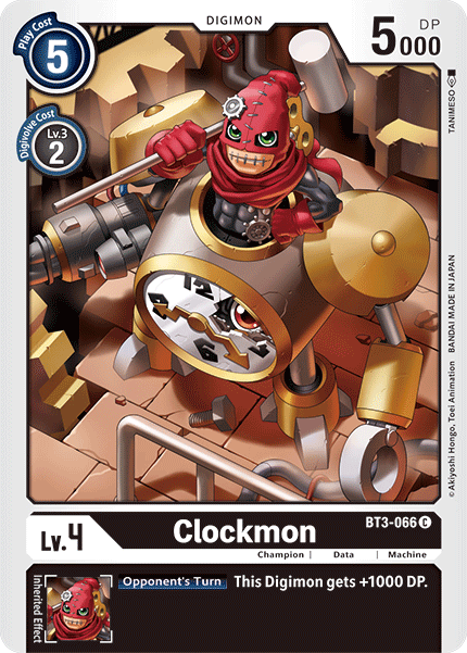 (BT3-066) Digimon TCG Release Special Booster v1.5 Single: Clockmon (BT3-066) Common