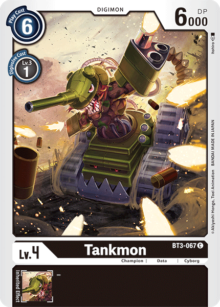 (BT3-067) Digimon TCG Release Special Booster v1.5 Single: Tankmon (BT3-067) Common