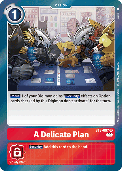 (BT3-097) Digimon TCG Resurgence Booster Single: A Delicate Plan (BT3-097) Uncommon
