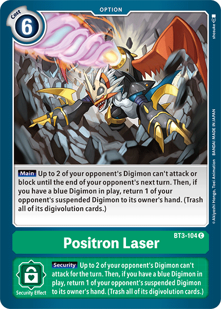 (BT3-104) Digimon TCG Release Special Booster v1.5 Single: Positron Laser (BT3-104) Common