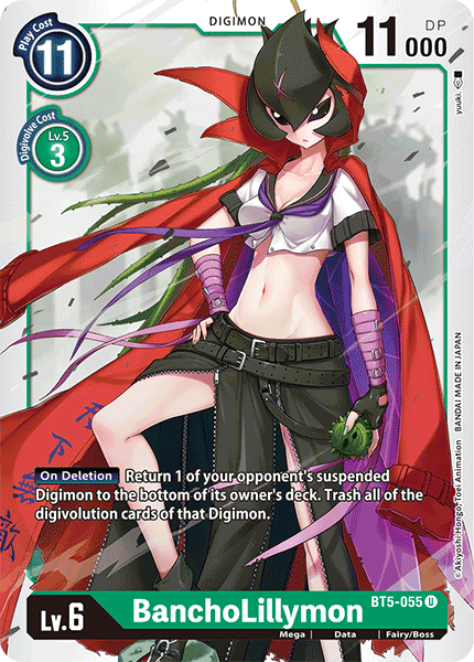 (055) Digimon TCG Battle Of Omni Single: BanchoLillymon (BT5-055) Uncommon
