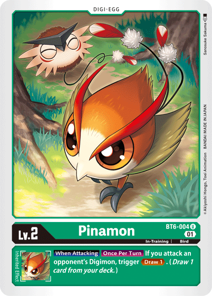(004) Digimon TCG Double Diamond Single: Pinamon (BT6-004) Uncommon