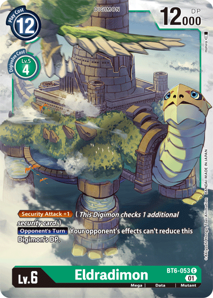(053) Digimon TCG Double Diamond Single: Eldradimon (BT6-053) Common