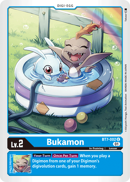 (002) Digimon TCG Next Adventure Single: Bukamon (BT7-002) Uncommon