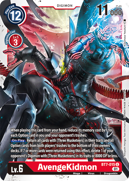 (015) Digimon TCG Next Adventure Single: AvengeKidmon (BT7-015) Uncommon
