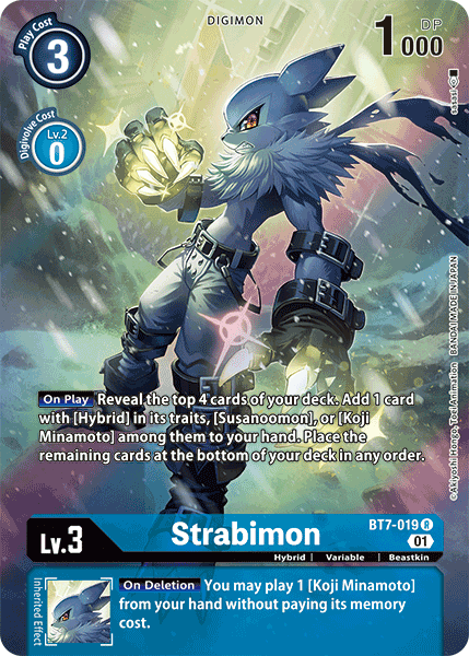 (019) Digimon TCG Next Adventure Single: Strabimon (BT7-019) (V.2) Alternative Art