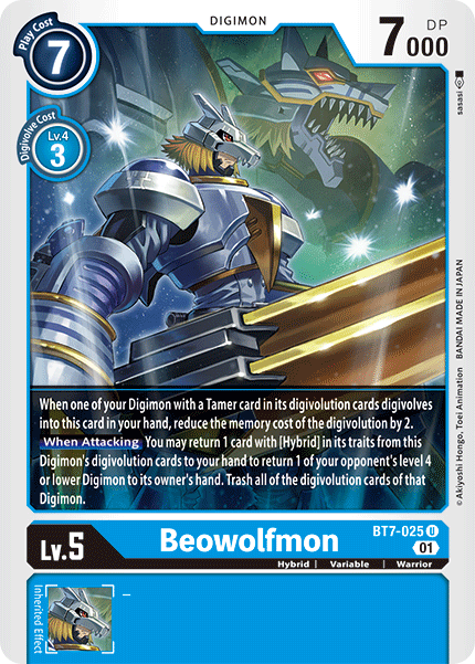 (025) Digimon TCG Next Adventure Single: Beowolfmon (BT7-025) Uncommon