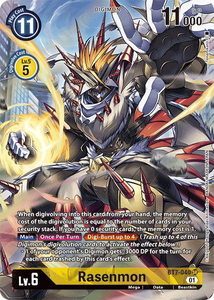 (040) Digimon TCG Next Adventure Single: Rasenmon (BT7-040) (V.2) Alternative Art