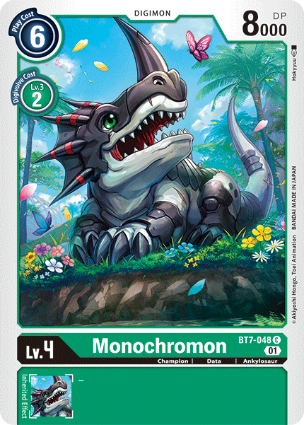 (048) Digimon TCG Next Adventure Single: Monochromon (BT7-048) Common