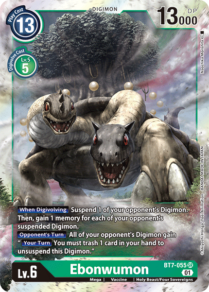 (055) Digimon TCG Next Adventure Single: Ebonwumon (BT7-055) Super Rare