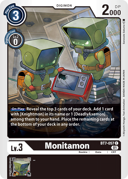 (057) Digimon TCG Next Adventure Single: Monitamon (BT7-057) Common