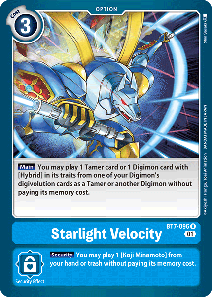 (096) Digimon TCG Next Adventure Single: Starlight Velocity (BT7-096) Uncommon