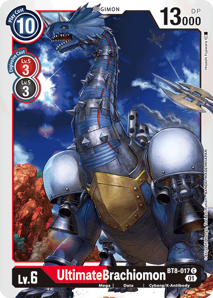 (017) Digimon TCG New Awakening Single: UltimateBrachiomon (BT8-017) Common