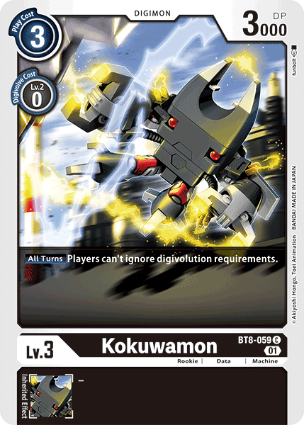(059) Digimon TCG New Awakening Single: Kokuwamon (BT8-059) Common