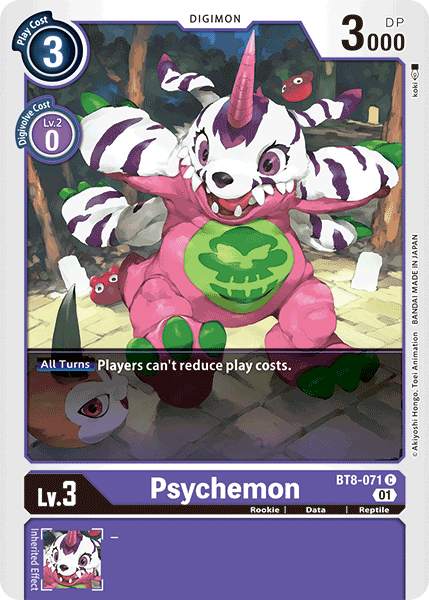 (071) Digimon TCG New Awakening Single: Psychemon (BT8-071) Common