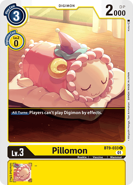 (033) Digimon TCG X Record Single: Pillomon (BT9-033) Common