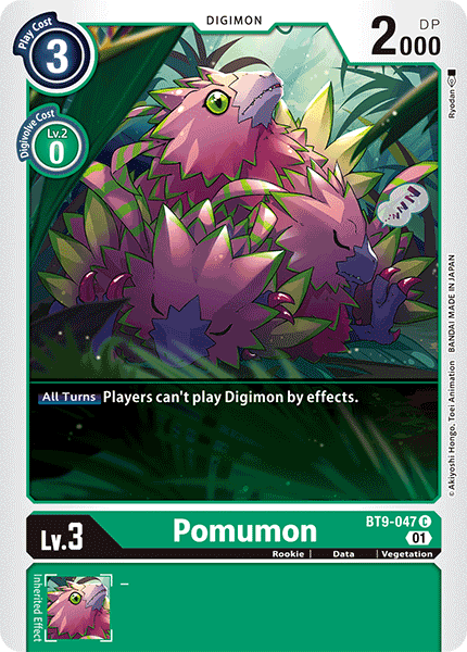 (047) Digimon TCG X Record Single: Pomumon (BT9-047) Common