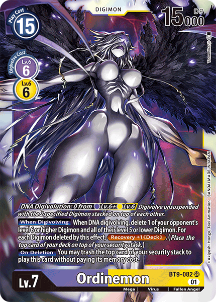 (082) Digimon TCG X Record Single: Ordinemon (BT9-082) (V.1) Super Rare