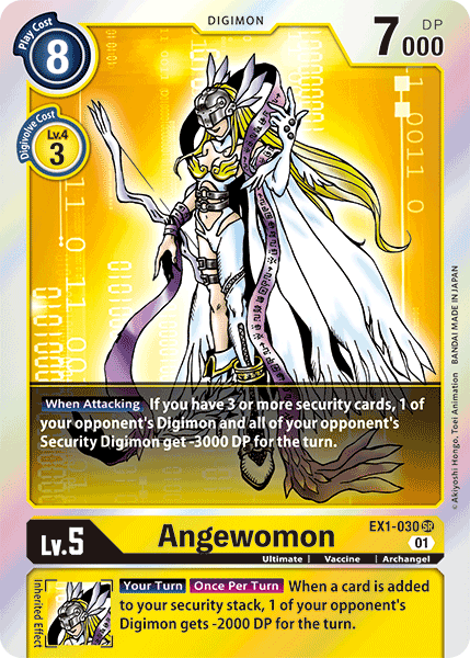 (030) Digimon TCG Classic Collection Single: Angewomon (EX1-030) (V.1) Super Rare