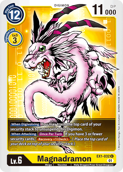 (032) Digimon TCG Classic Collection Single: Magnadramon (EX1-032) Uncommon