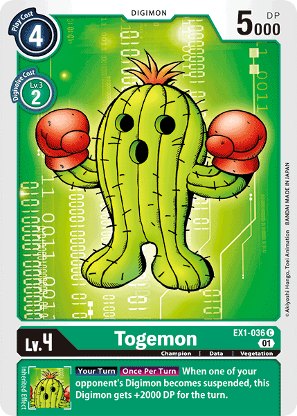 (036) Digimon TCG Classic Collection Single: Togemon (EX1-036) Common