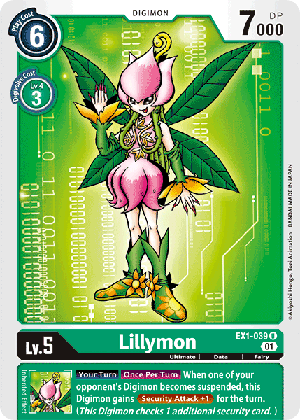 (039) Digimon TCG Classic Collection Single: Lillymon (EX1-039) (V.1) Uncommon