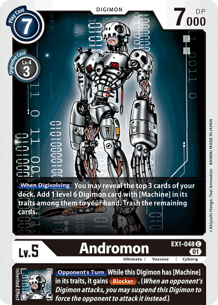 (048) Digimon TCG Classic Collection Single: Andromon (EX1-048) Common