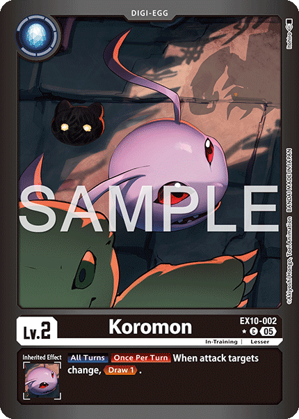(002) Digimon TCG Sinister Order Single: Koromon (EX10-002) (V.2) Alternative Art