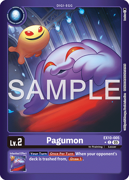 (005) Digimon TCG Sinister Order Single: Pagumon (EX10-005) (V.2) Alternative Art