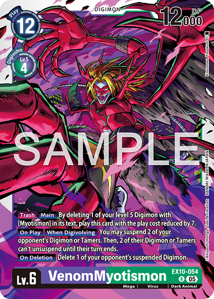 (054) Digimon TCG Sinister Order Single: VenomMyotismon (EX10-054) Rare