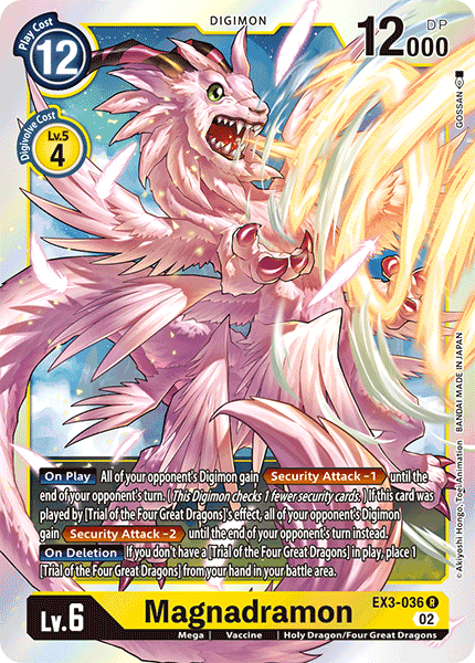 (036) Digimon TCG Draconic Roar Single: Magnadramon (EX3-036) (V.1) Rare