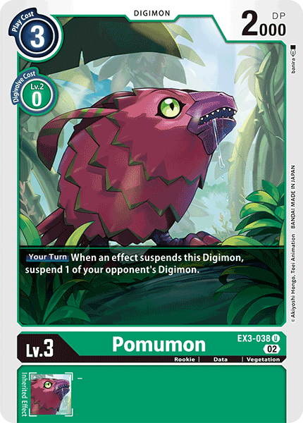 (038) Digimon TCG Draconic Roar Single: Pomumon (EX3-038) Uncommon
