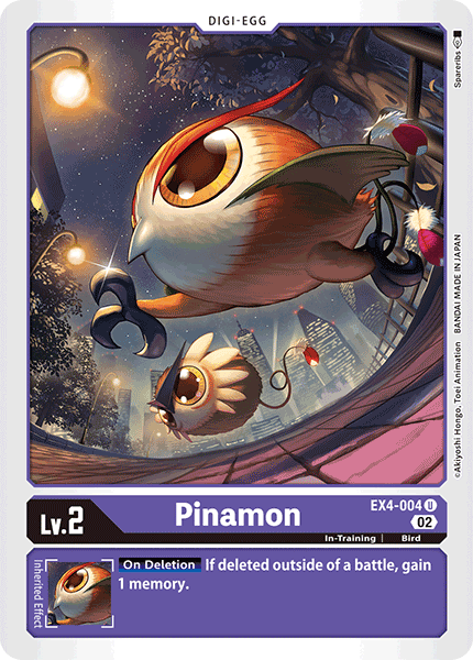 (004) Digimon TCG Alternative Being Single: Pinamon (EX4-004) Uncommon