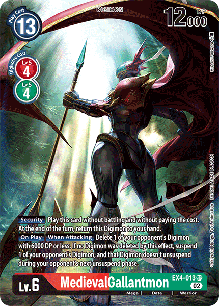(013) Digimon TCG Alternative Being Single: MedievalGallantmon (EX4-013) (V.2) Alternative Art