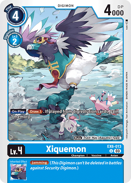 (013) Digimon TCG Infernal Ascension Single: Xiquemon (EX6-013) Uncommon