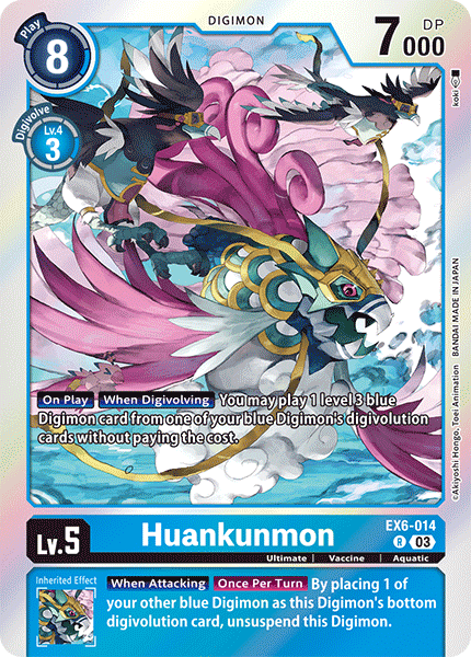 (014) Digimon TCG Infernal Ascension Single: Huankunmon (EX6-014) Rare