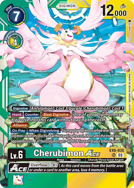 (035) Digimon TCG Infernal Ascension Single: Cherubimon Ace (EX6-035) (V.1) Super Rare