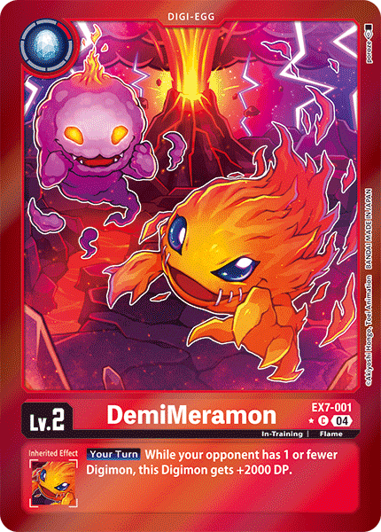 (001) Digimon TCG Digimon Liberator Single: DemiMeramon (EX7-001) (V.2) Alternative Art