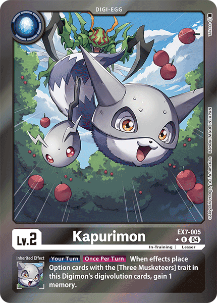 (005) Digimon TCG Digimon Liberator Single: Kapurimon (EX7-005) (V.2) Alternative Art