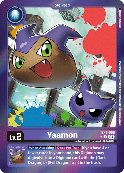 (006) Digimon TCG Digimon Liberator Single: Yaamon (EX7-006) (V.2) Alternative Art