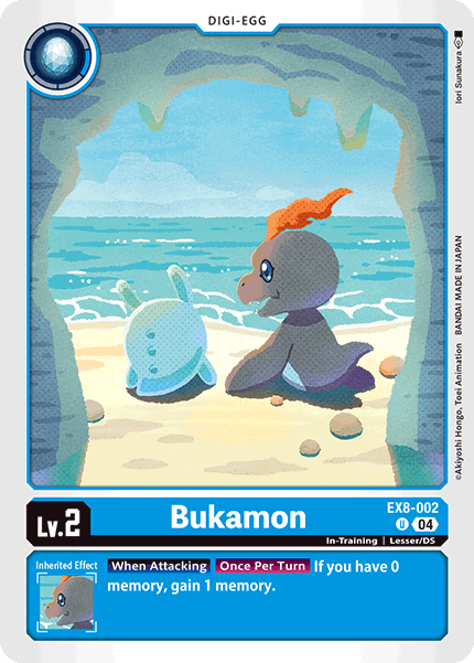 (002) Digimon TCG Chain of Liberation Single: Bukamon (EX8-002) (V.1) Uncommon