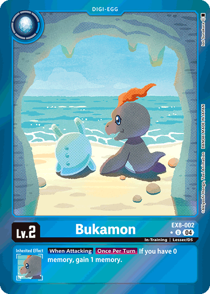 (002) Digimon TCG Chain of Liberation Single: Bukamon (EX8-002) (V.2) Alternative Art