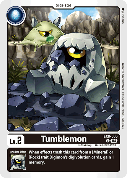 (005) Digimon TCG Chain of Liberation Single: Tumblemon (EX8-005) (V.1) Uncommon